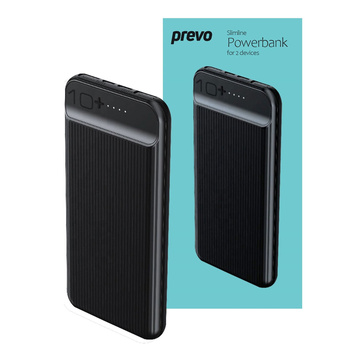 Prevo Power bank 10000mAh Fast Charging with USB & TYPE C Connector