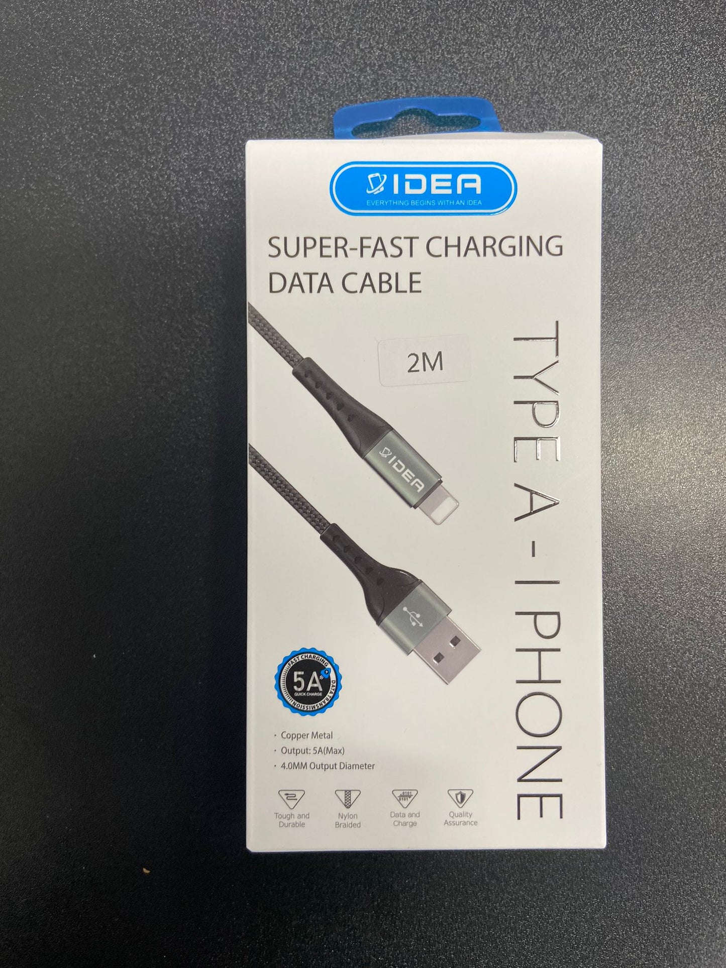 IDEA Durable iPhone USB Charging Cable 2Meters