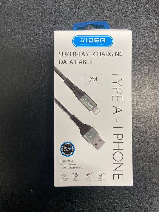 IDEA Durable iPhone USB Charging Cable 2Meters