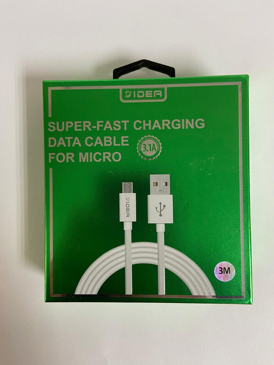 IDEA Super Fast Micro USB Charging Cable 1- 3 Meters