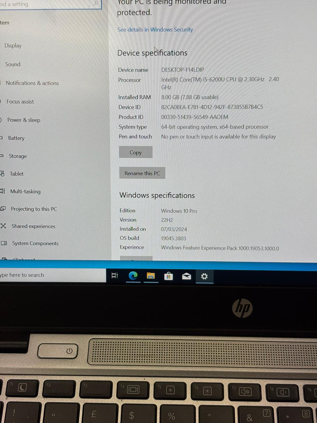 HP Elite Book 820 G3