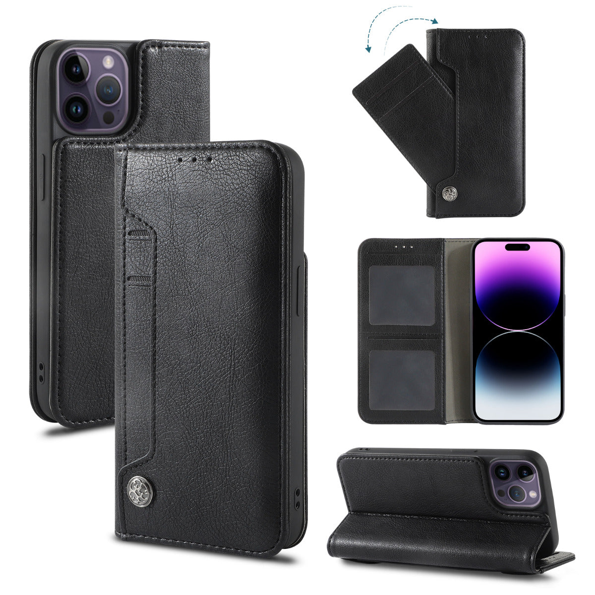 Wallet Slide Pocket Case iPhone 13- 16