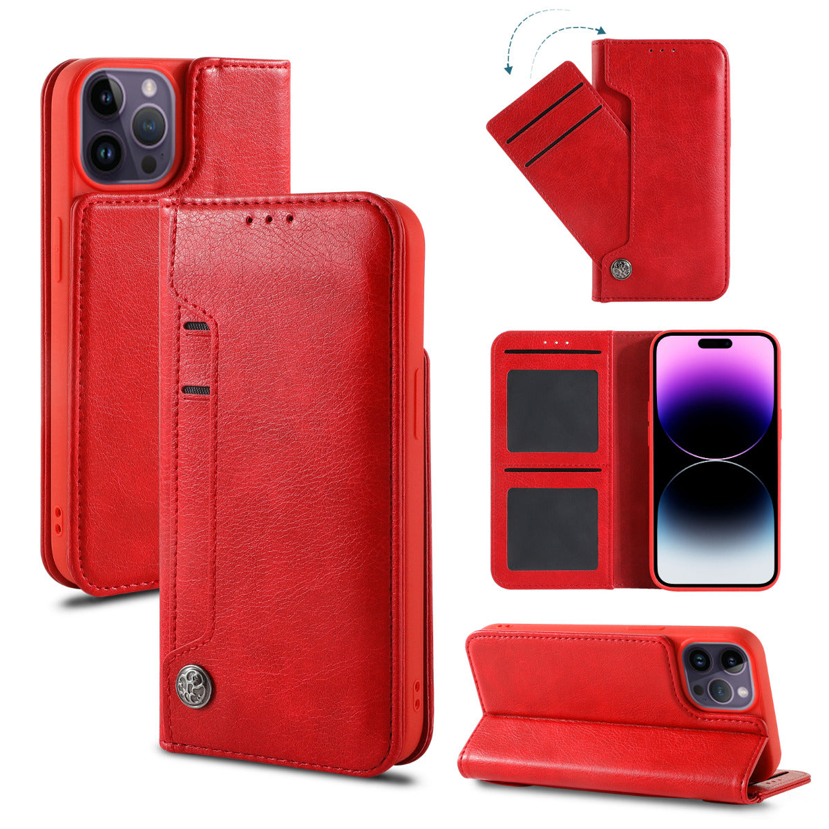 Wallet Slide Pocket Case iPhone 13- 16