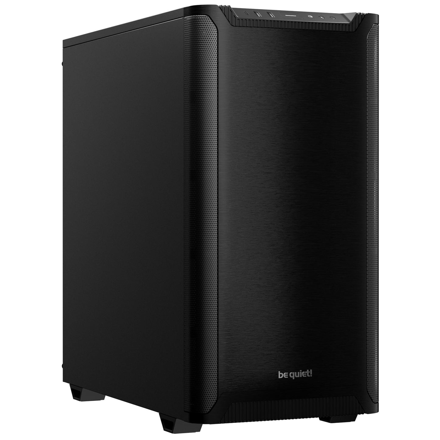 be quiet! Pure Base 501 Case, Black, Mid Tower, 2 x USB Type-A, 1 x USB Type-C, 2 x Pure Wings 2 140mm Black PWM Fans Included, Exchangeable Top Cover for Silent or High Performance, Insulation Mats on Front, Sides & Top